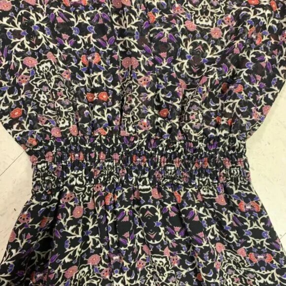 MISA LOS ANGELES Rania Asymmetrical Tiered Ruffle Dress Floral Smocked Fairy - Picture 8 of 16